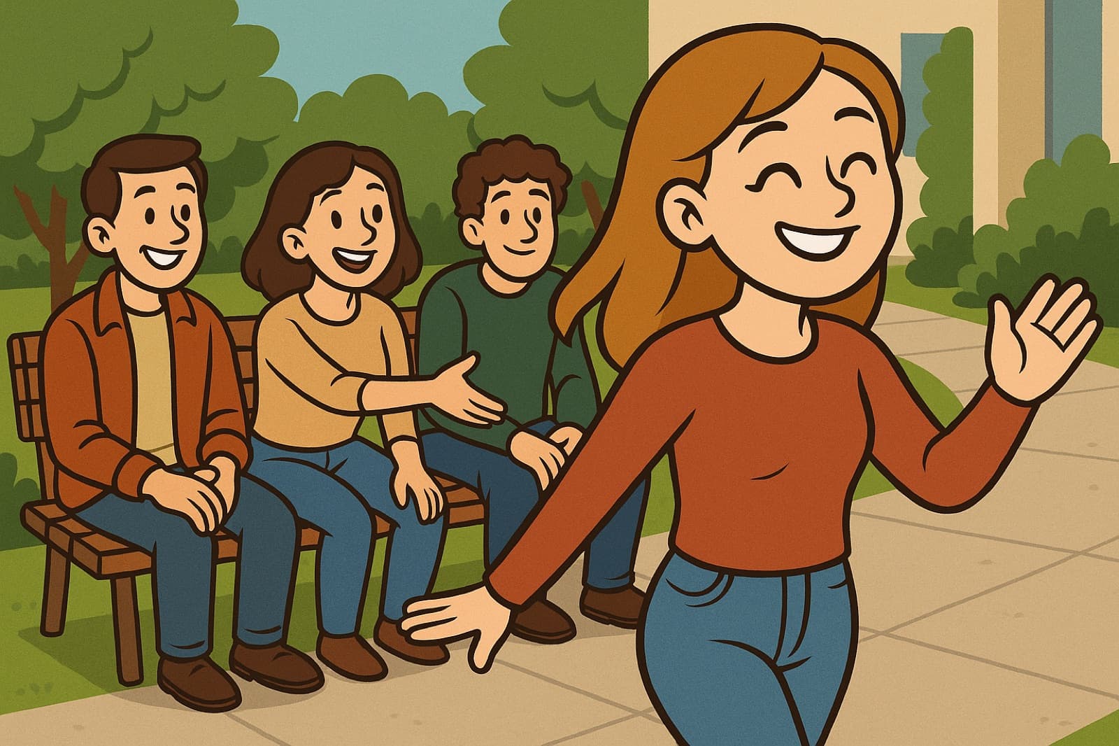Scène illustrant « les autres », les personnes ou les choses restantes, que l'on connaît déjà.